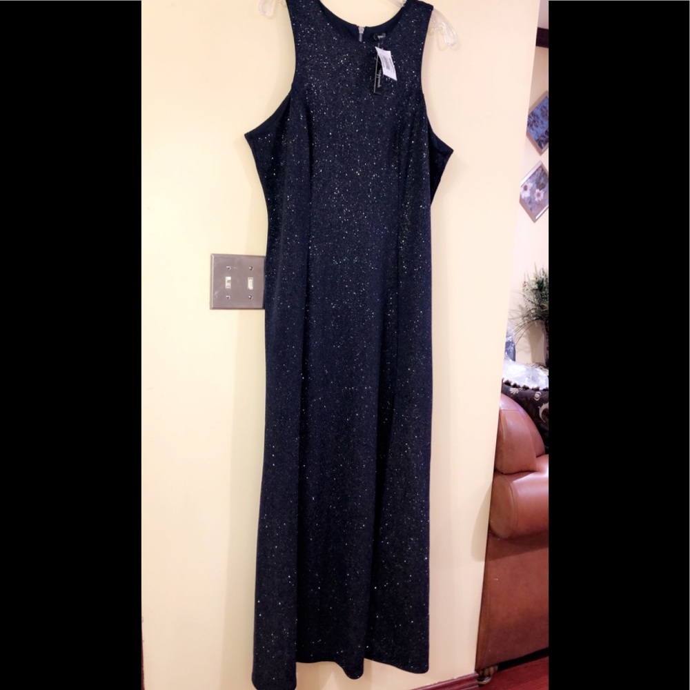 Formal Dress Size 18 Navy Glitter Speechless Gown - Picture 7 of 9